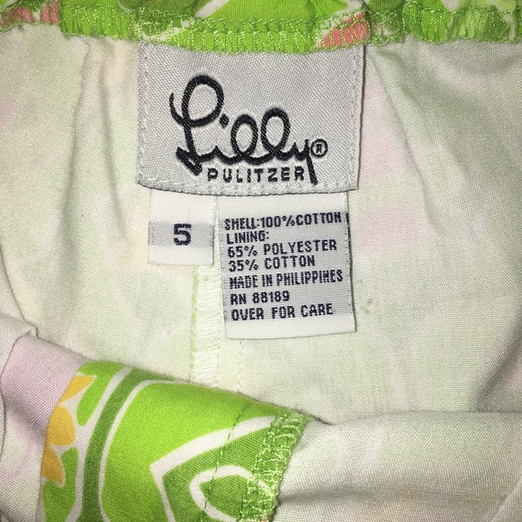 Lilly Pulitzer A Maze Ing green ladybug‎ floral print pants size 5 - Picture 9 of 10